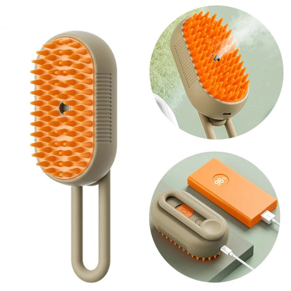 3 in 1 Cat Steam Brush Upgraded Version - Trendy Finds