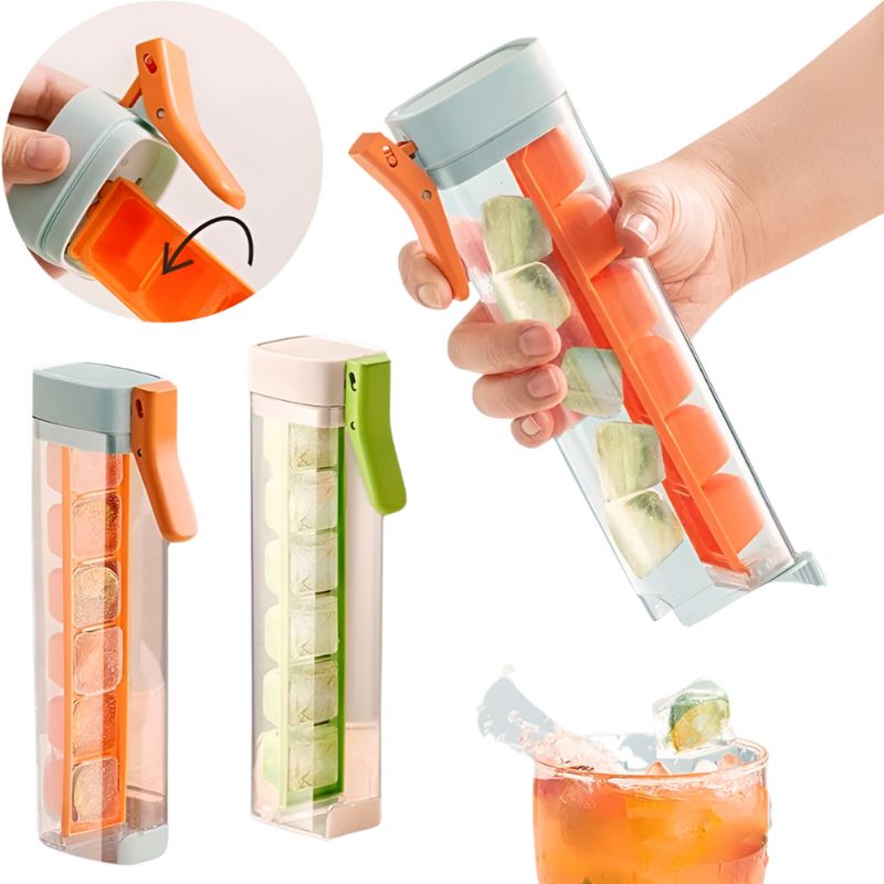 Ice Cube Maker Handle Tray - Trendy Finds