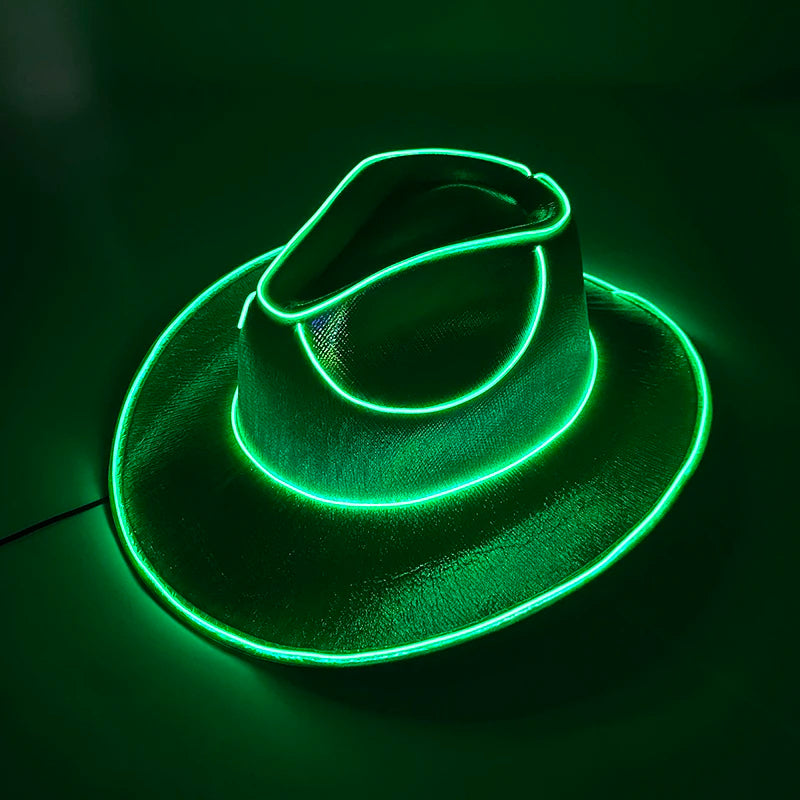 Nightlife Fashion : Glowing Neon Cowboy Hat - Trendy Finds