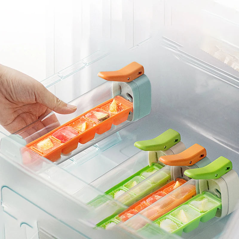 Ice Cube Maker Handle Tray - Trendy Finds