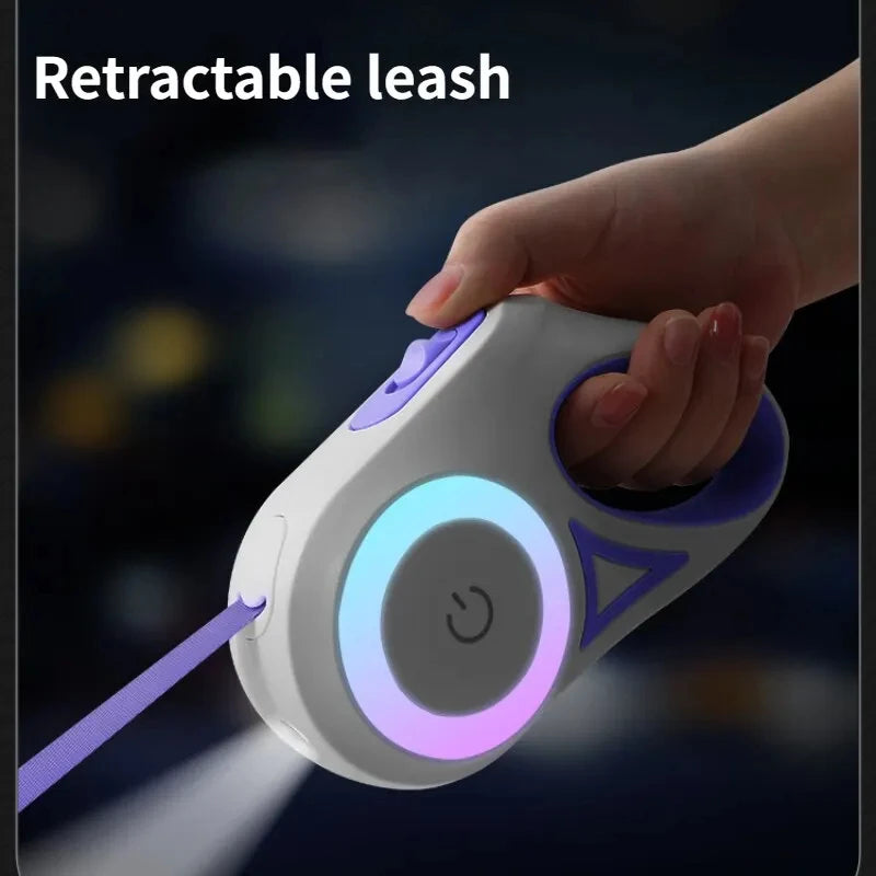 Automatic Retractable Luminous Dog Walking Rope - Trendy Finds