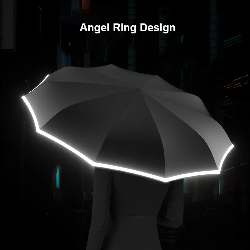 Xiaomi Full Automatic Reverse Umbrella With Reflective Strip - Trendy Finds