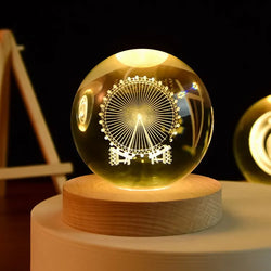 LED Night Light Milky Way Galaxy Solar System Crystal Ball - Trendy Finds