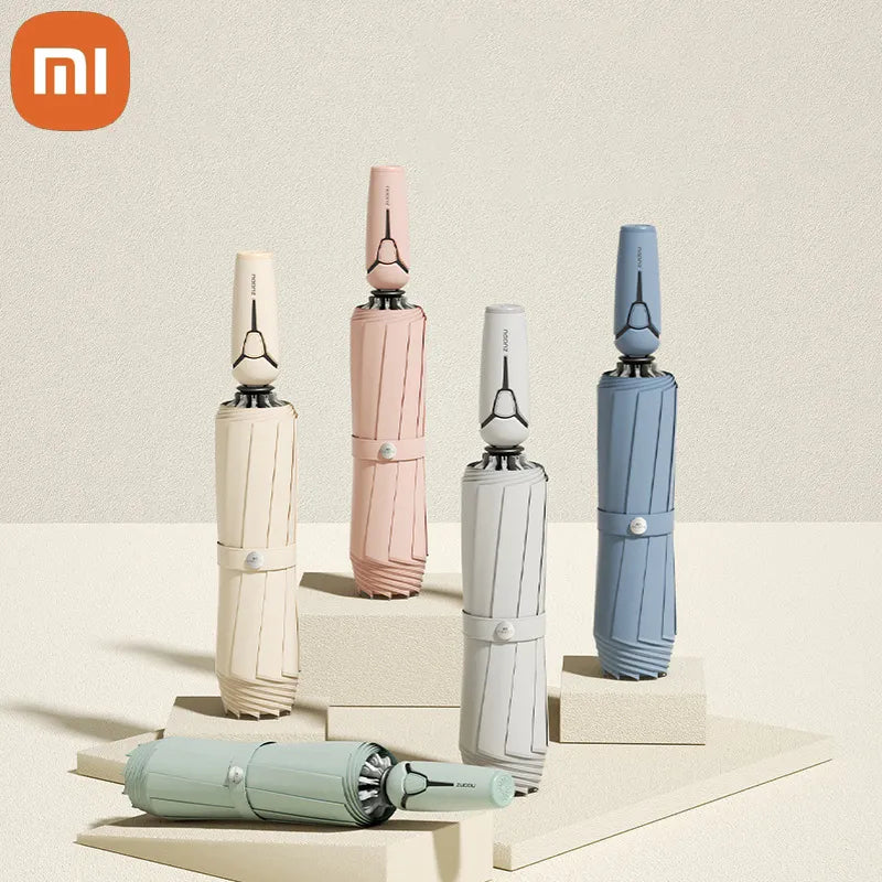 Xiaomi Full Automatic Reverse Umbrella With Reflective Strip - Trendy Finds