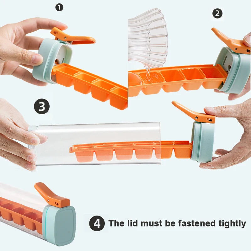 Ice Cube Maker Handle Tray - Trendy Finds